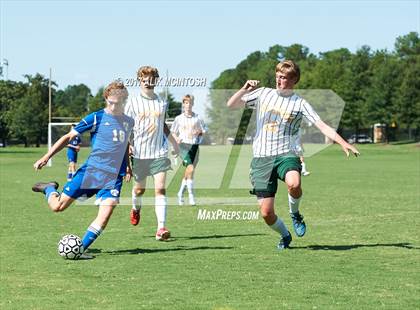 Thumbnail 2 in Christ School vs. Cary Academy (Ravenscroft Soccer Invitational) photogallery.