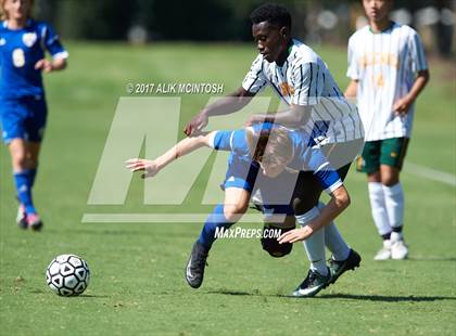 Thumbnail 2 in Christ School vs. Cary Academy (Ravenscroft Soccer Invitational) photogallery.