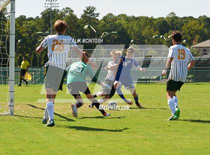 Thumbnail 2 in Christ School vs. Cary Academy (Ravenscroft Soccer Invitational) photogallery.