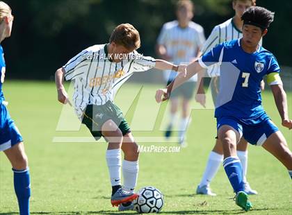 Thumbnail 3 in Christ School vs. Cary Academy (Ravenscroft Soccer Invitational) photogallery.
