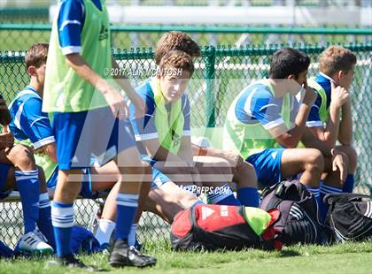 Thumbnail 1 in Christ School vs. Cary Academy (Ravenscroft Soccer Invitational) photogallery.