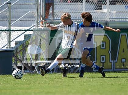 Thumbnail 2 in Christ School vs. Cary Academy (Ravenscroft Soccer Invitational) photogallery.