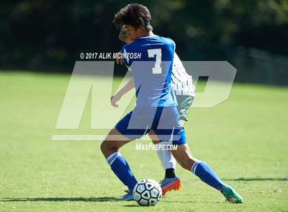 Thumbnail 2 in Christ School vs. Cary Academy (Ravenscroft Soccer Invitational) photogallery.