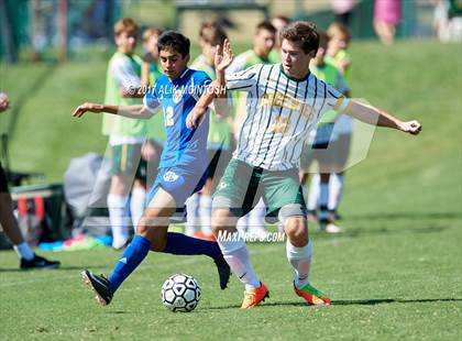 Thumbnail 2 in Christ School vs. Cary Academy (Ravenscroft Soccer Invitational) photogallery.