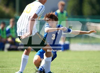 Thumbnail 2 in Christ School vs. Cary Academy (Ravenscroft Soccer Invitational) photogallery.