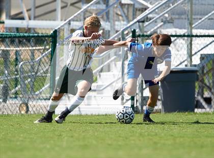 Thumbnail 3 in Christ School vs. Cary Academy (Ravenscroft Soccer Invitational) photogallery.