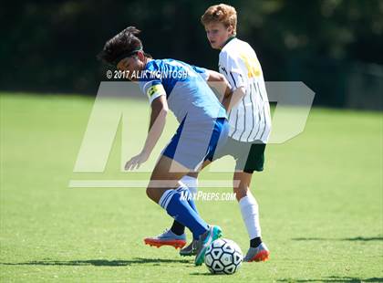 Thumbnail 1 in Christ School vs. Cary Academy (Ravenscroft Soccer Invitational) photogallery.