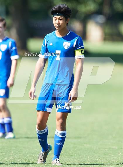 Thumbnail 2 in Christ School vs. Cary Academy (Ravenscroft Soccer Invitational) photogallery.