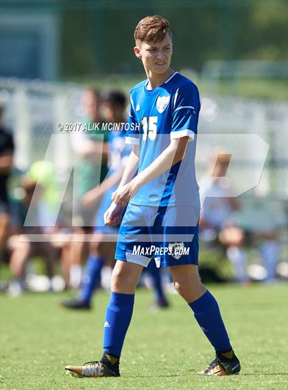 Thumbnail 2 in Christ School vs. Cary Academy (Ravenscroft Soccer Invitational) photogallery.