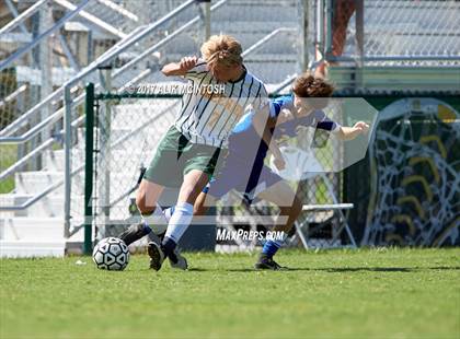 Thumbnail 2 in Christ School vs. Cary Academy (Ravenscroft Soccer Invitational) photogallery.