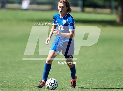 Thumbnail 2 in Christ School vs. Cary Academy (Ravenscroft Soccer Invitational) photogallery.
