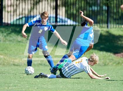 Thumbnail 2 in Christ School vs. Cary Academy (Ravenscroft Soccer Invitational) photogallery.