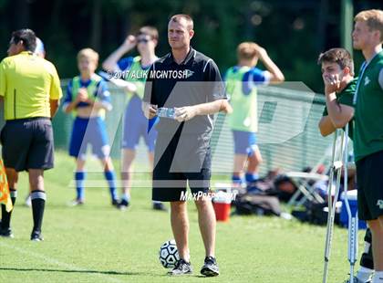 Thumbnail 2 in Christ School vs. Cary Academy (Ravenscroft Soccer Invitational) photogallery.