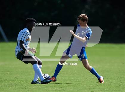 Thumbnail 2 in Christ School vs. Cary Academy (Ravenscroft Soccer Invitational) photogallery.