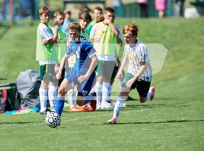 Thumbnail 2 in Christ School vs. Cary Academy (Ravenscroft Soccer Invitational) photogallery.