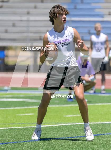 Thumbnail 2 in Northwest Christian vs  Notre Dame Prep (7on7 Gotta Believe Tournament) photogallery.