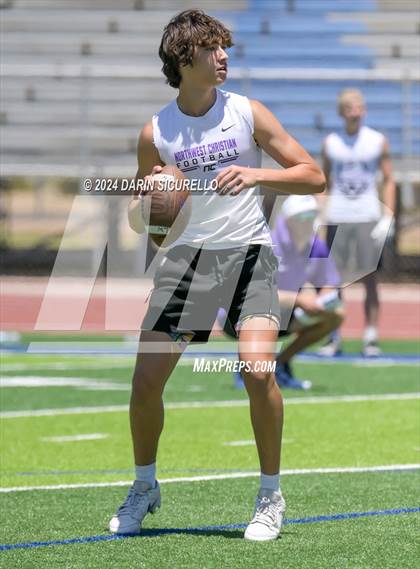 Thumbnail 1 in Northwest Christian vs  Notre Dame Prep (7on7 Gotta Believe Tournament) photogallery.
