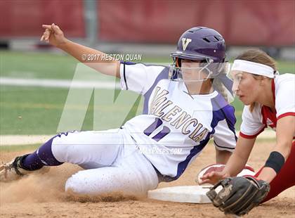 Thumbnail 1 in Valencia @ Orange Lutheran (CIF SS D1 Quarterfinal) photogallery.