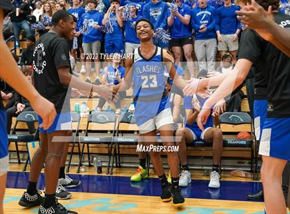 Thumbnail 3 in Franklin Central vs. Ben Davis (IHSAA 4A Sectional 11 semi-final) photogallery.