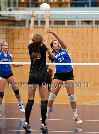 Thumbnail 3 in Exeter-West Greenwich vs. Cumberland (RIIL D2 Final) photogallery.