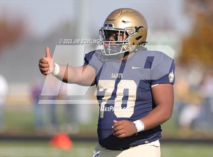 Thumbnail 3 in Bloomington Central Catholic vs Farmington (IHSA 2A Round 2) photogallery.