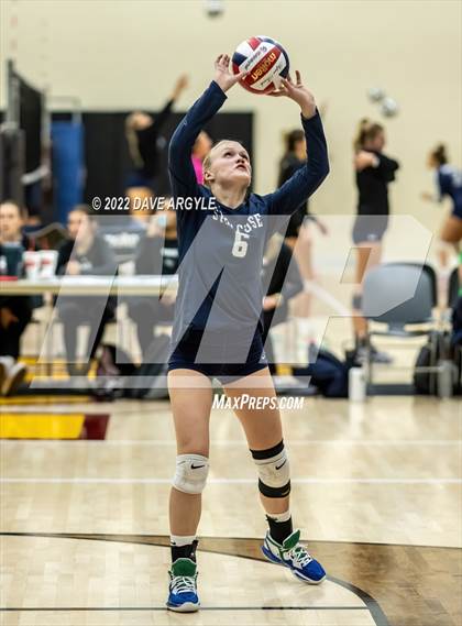 Thumbnail 3 in Pleasant Grove vs. Syracuse (5A/6A Volleyball Challenge) photogallery.