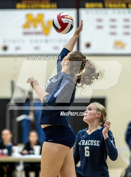Thumbnail 3 in Pleasant Grove vs. Syracuse (5A/6A Volleyball Challenge) photogallery.