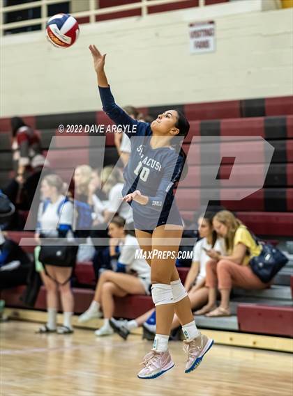 Thumbnail 2 in Pleasant Grove vs. Syracuse (5A/6A Volleyball Challenge) photogallery.
