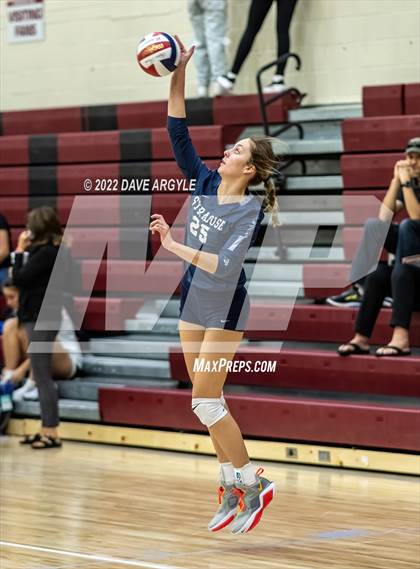 Thumbnail 1 in Pleasant Grove vs. Syracuse (5A/6A Volleyball Challenge) photogallery.