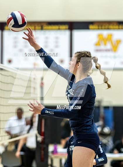 Thumbnail 3 in Pleasant Grove vs. Syracuse (5A/6A Volleyball Challenge) photogallery.