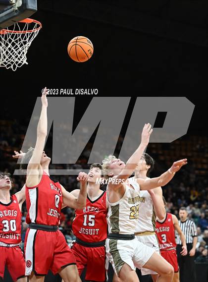 Thumbnail 2 in Rock Canyon vs. Regis Jesuit (CHSAA 6A Great 8) photogallery.