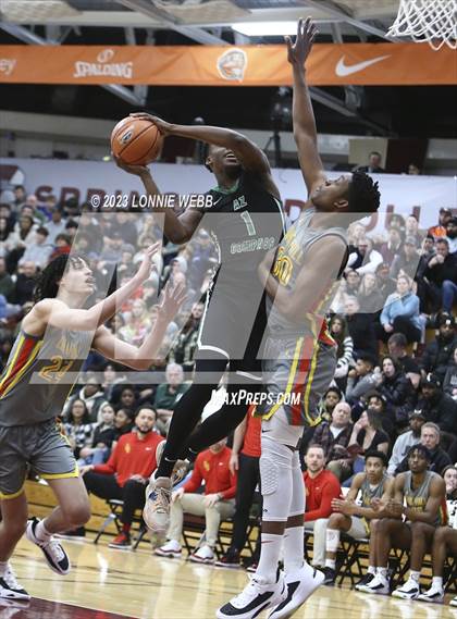 Thumbnail 3 in Oak Hill Academy vs AZ Compass Prep (Spalding Hoophall Classic) photogallery.