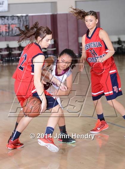Thumbnail 1 in Hesperia Christian vs. Rancho Mirage (MaxPreps Holiday Classic) photogallery.