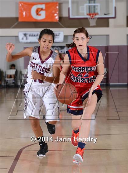 Thumbnail 3 in Hesperia Christian vs. Rancho Mirage (MaxPreps Holiday Classic) photogallery.