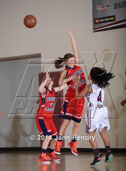 Thumbnail 1 in Hesperia Christian vs. Rancho Mirage (MaxPreps Holiday Classic) photogallery.