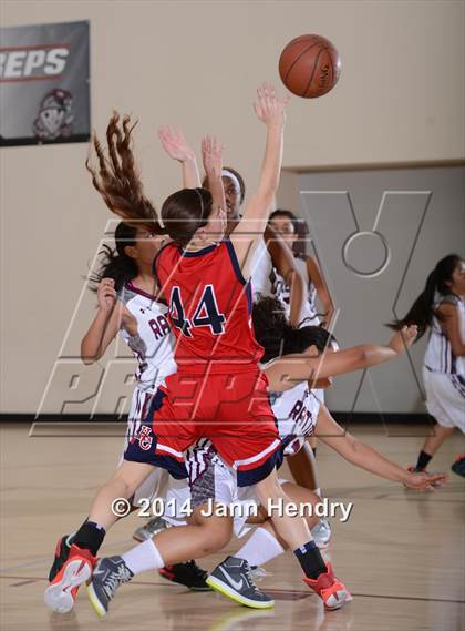 Thumbnail 1 in Hesperia Christian vs. Rancho Mirage (MaxPreps Holiday Classic) photogallery.