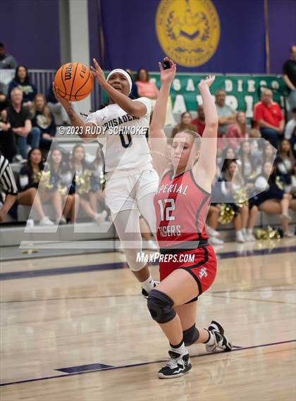 Thumbnail 3 in Imperial vs. Mater Dei Catholic (CIF SDS D1 Championship) photogallery.