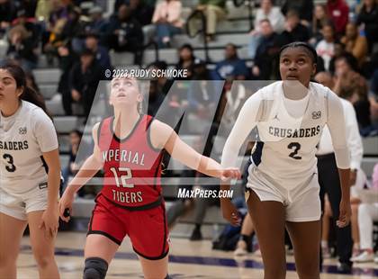 Thumbnail 3 in Imperial vs. Mater Dei Catholic (CIF SDS D1 Championship) photogallery.