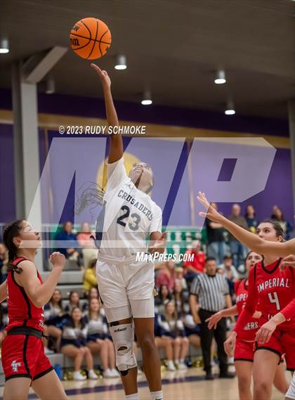 Thumbnail 3 in Imperial vs. Mater Dei Catholic (CIF SDS D1 Championship) photogallery.