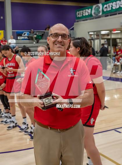 Thumbnail 3 in Imperial vs. Mater Dei Catholic (CIF SDS D1 Championship) photogallery.