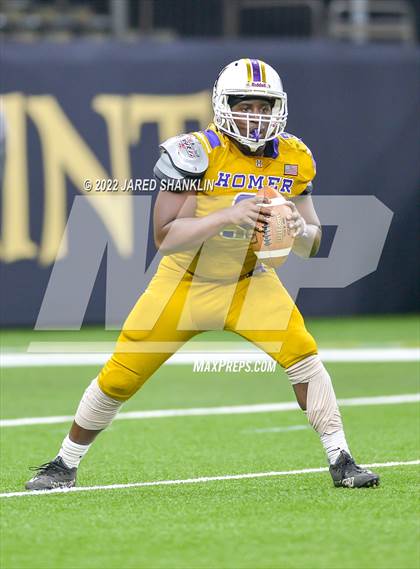 Thumbnail 1 in Homer vs. Oak Grove(LHSAA Division IV Non-Select Final) photogallery.