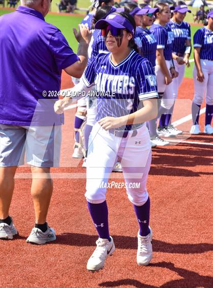 Thumbnail 3 in Guyer vs. Weslaco (UIL 6A Softball Semifinal) photogallery.