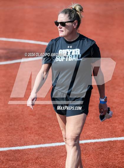 Thumbnail 2 in Guyer vs. Weslaco (UIL 6A Softball Semifinal) photogallery.