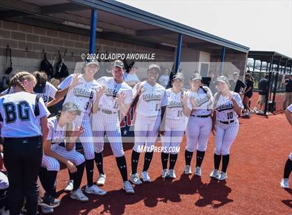 Thumbnail 3 in Guyer vs. Weslaco (UIL 6A Softball Semifinal) photogallery.