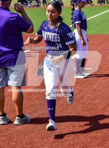 Thumbnail 3 in Guyer vs. Weslaco (UIL 6A Softball Semifinal) photogallery.
