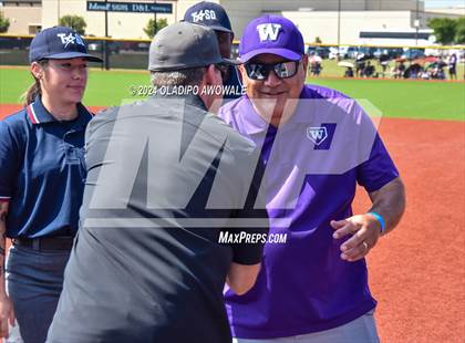 Thumbnail 1 in Guyer vs. Weslaco (UIL 6A Softball Semifinal) photogallery.