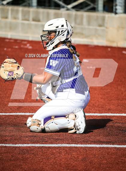 Thumbnail 3 in Guyer vs. Weslaco (UIL 6A Softball Semifinal) photogallery.