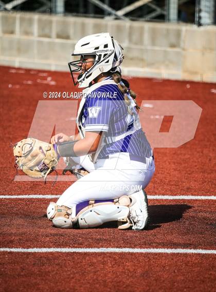 Thumbnail 2 in Guyer vs. Weslaco (UIL 6A Softball Semifinal) photogallery.