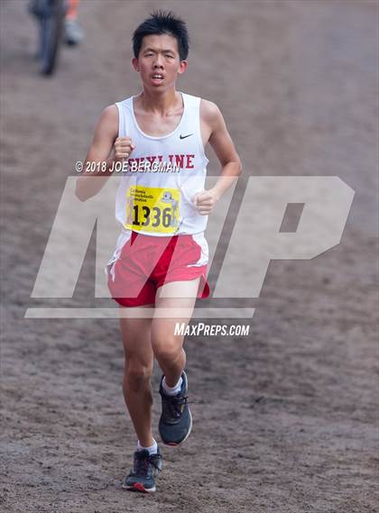 Thumbnail 1 in CIF State Cross Country Championships (Boys D2 Race) photogallery.