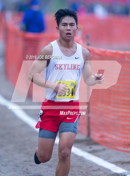 Thumbnail 2 in CIF State Cross Country Championships (Boys D2 Race) photogallery.